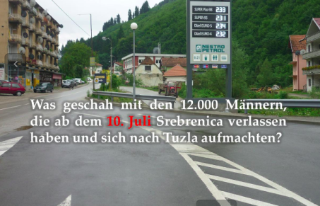 Privataufnahme Srebrenica Tankstelle